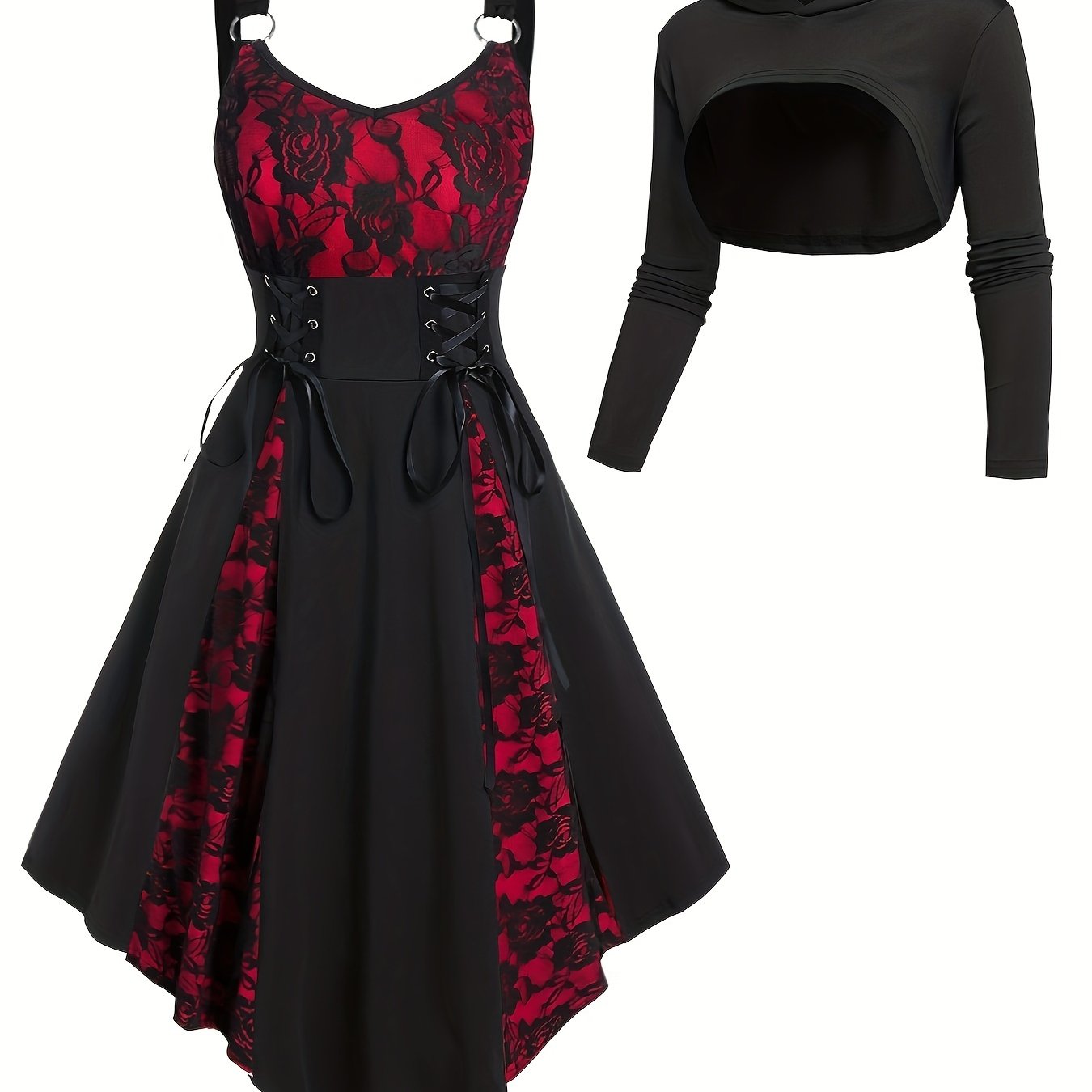 Printed Dress with a Refined Everyday Fit with Long Sleeves