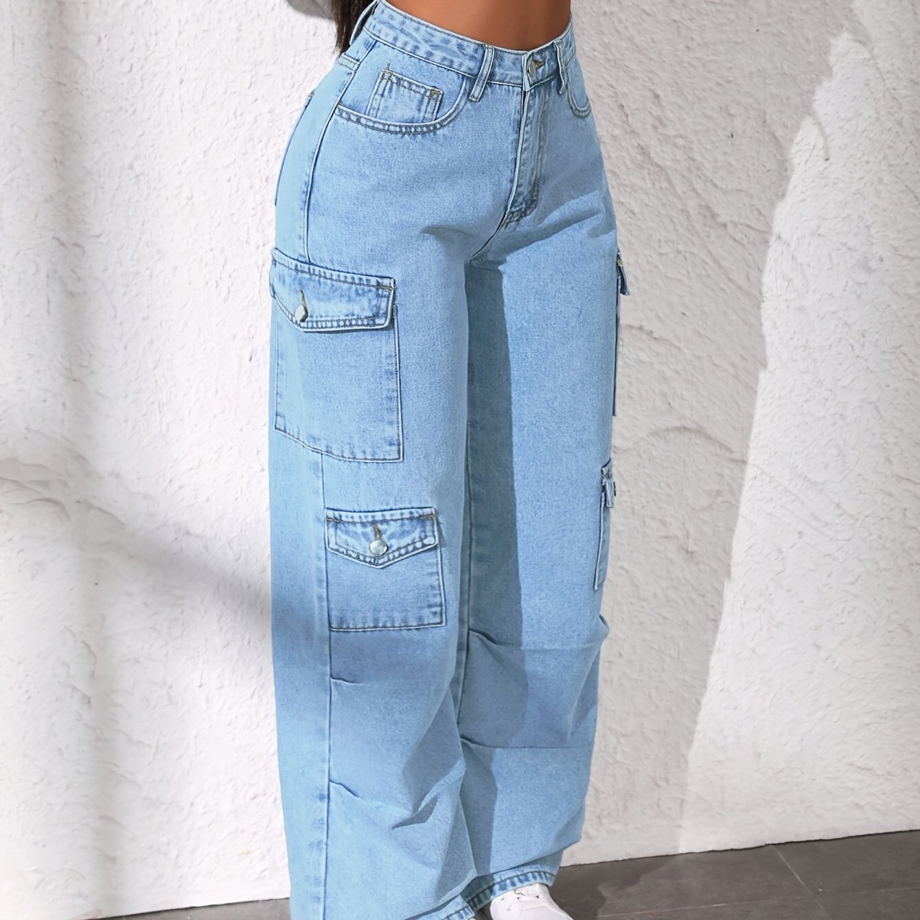 Boutique Wide-Leg Jeans for Easy Styling with Denim Look