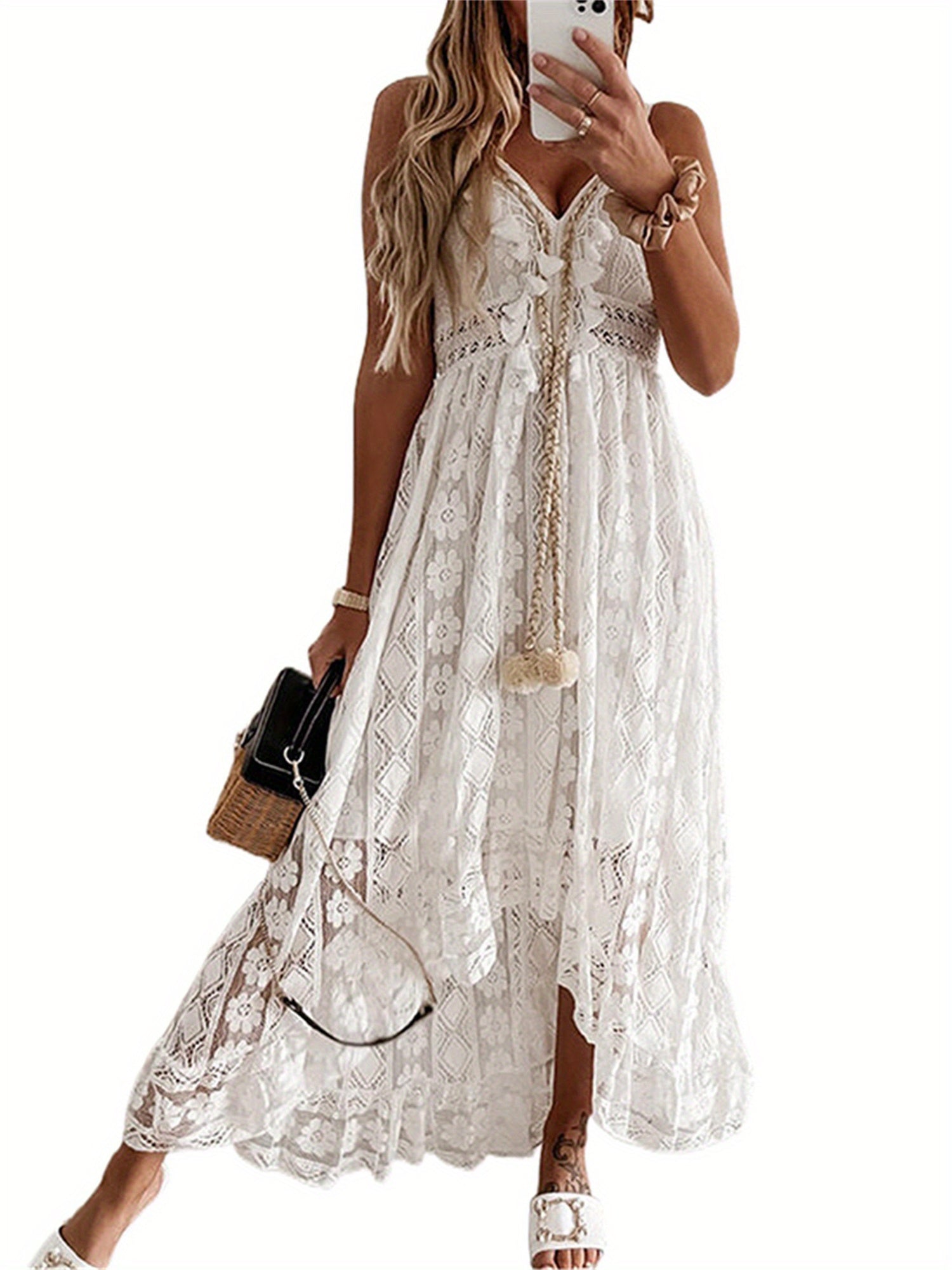 Boutique Printed Dress for Easy Styling with Sleeveless Cut