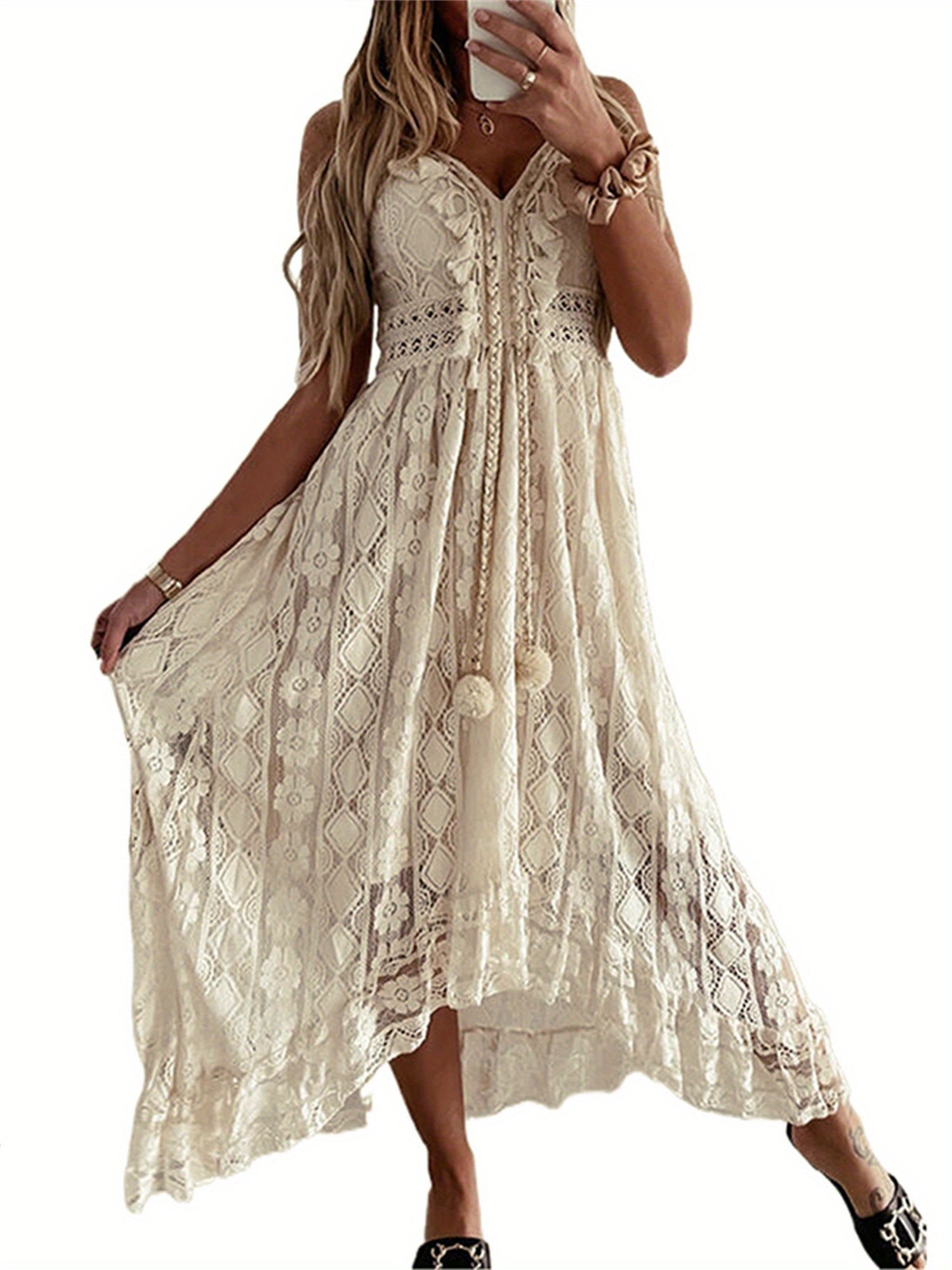 Boutique Printed Dress for Easy Styling with Sleeveless Cut