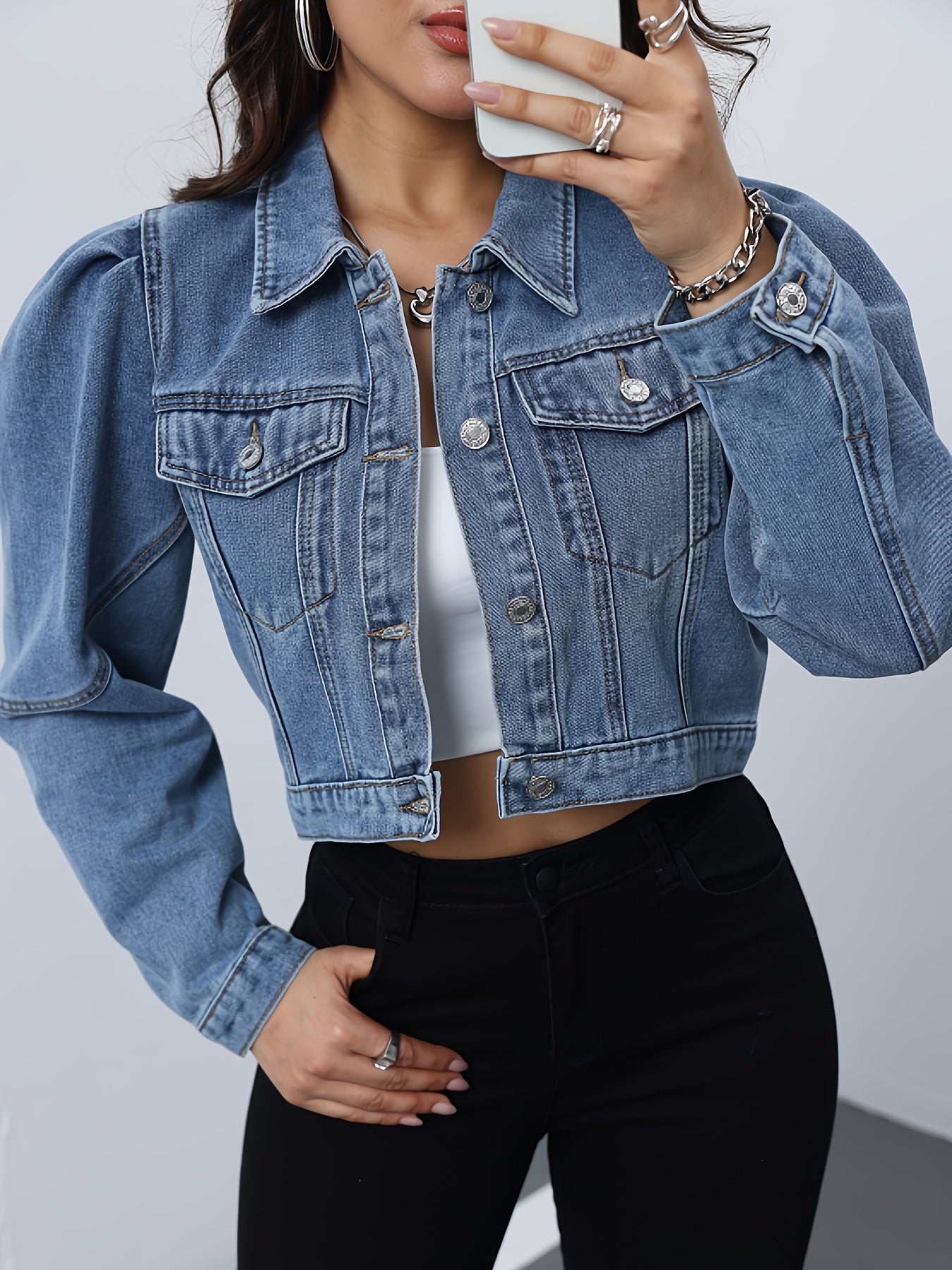 Boutique Denim Jacket for Easy Styling with Denim Look