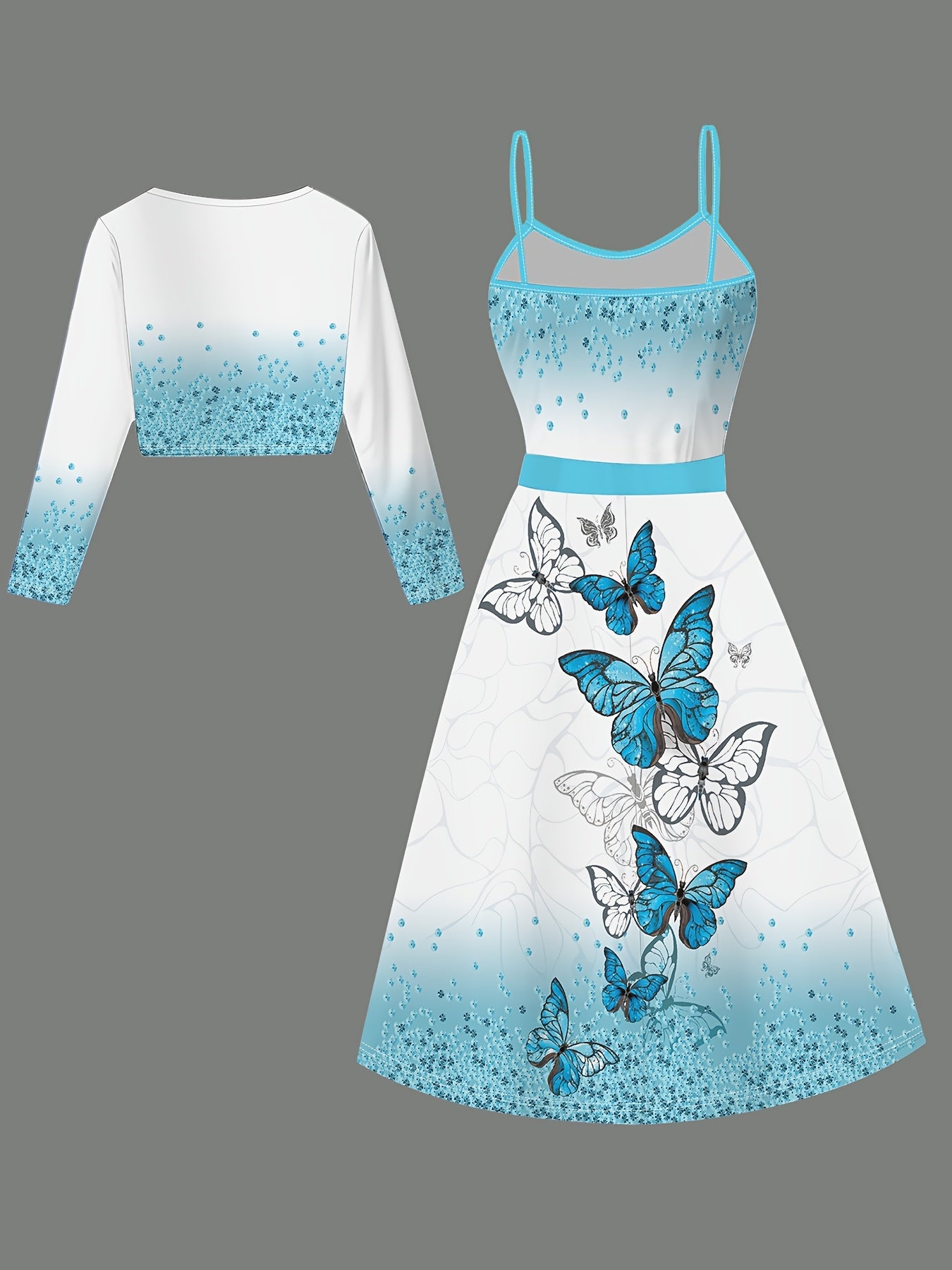 Boutique Printed Dress for Easy Styling with Long Sleeves