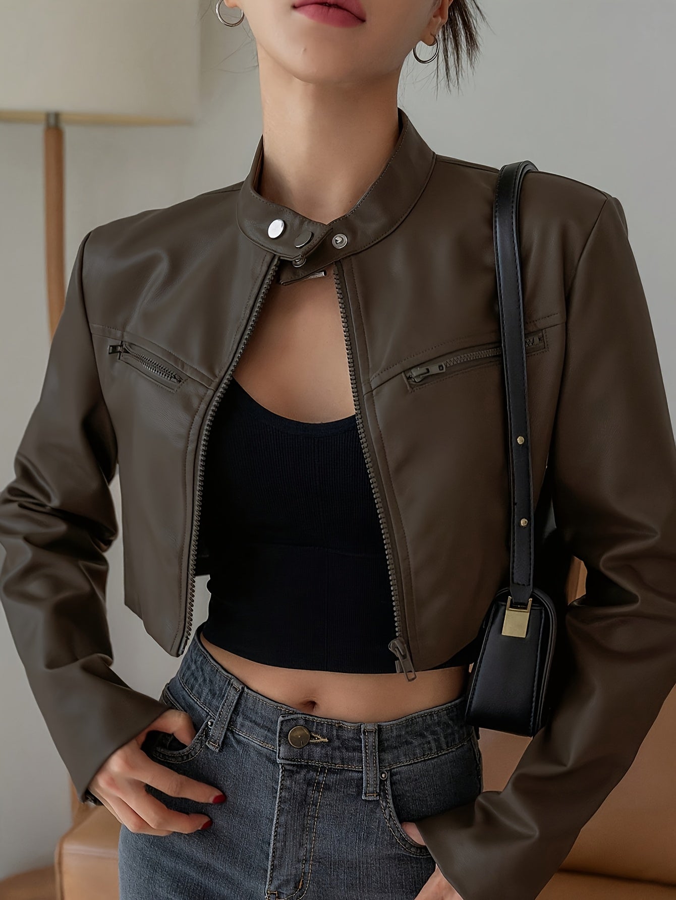 Faux Leather Jacket for Polished Boutique Outfits with Easy Styling
