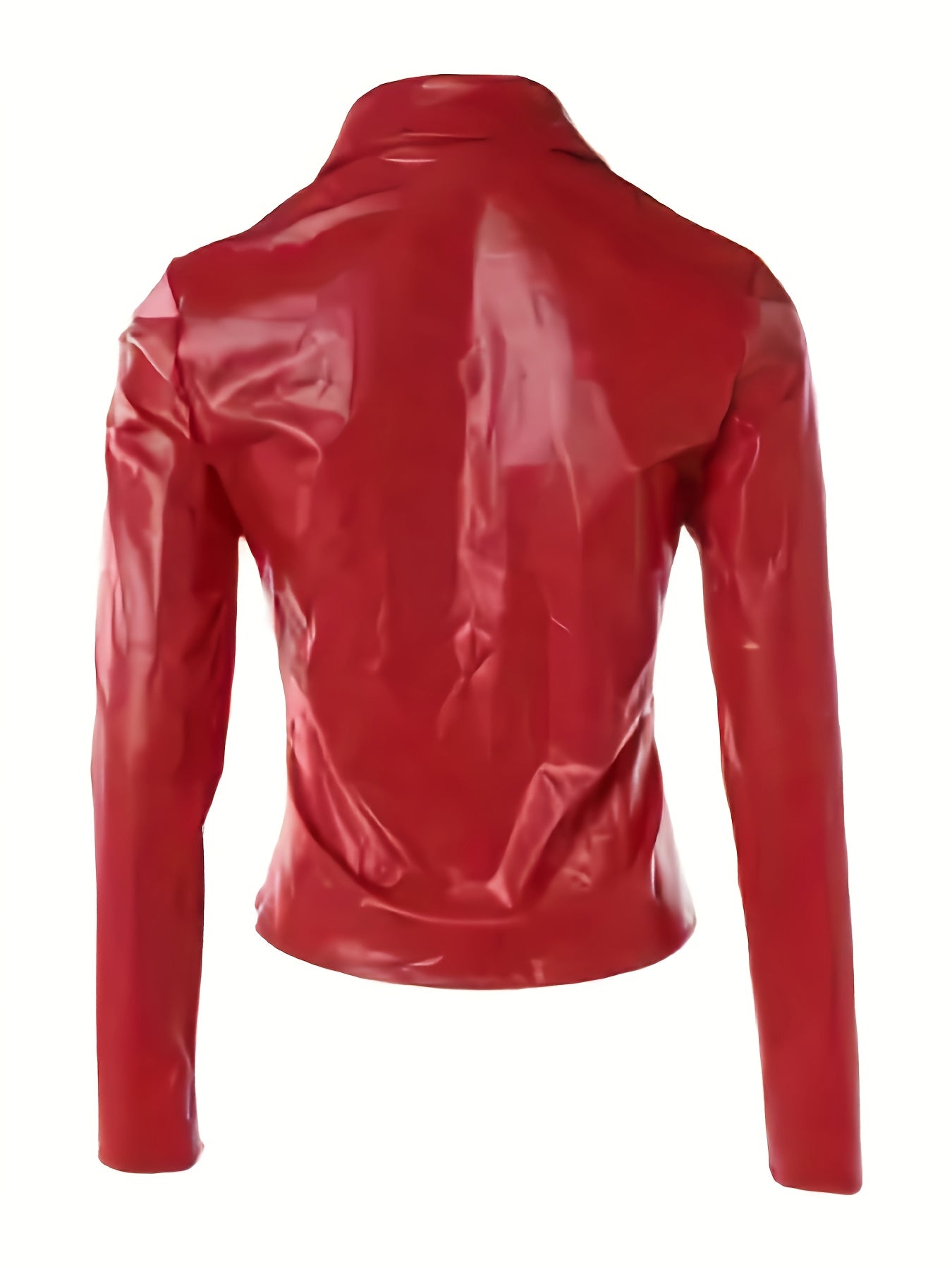 Faux Leather Jacket with a Refined Everyday Fit with Faux Leather Finish