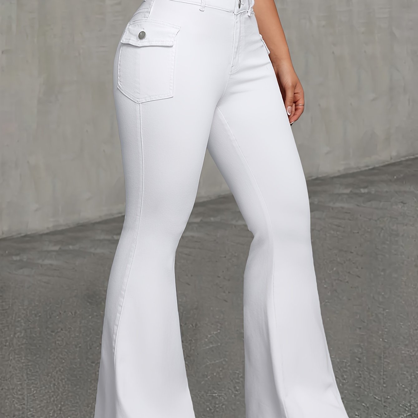 Flare Jeans with a Refined Everyday Fit with Denim Look