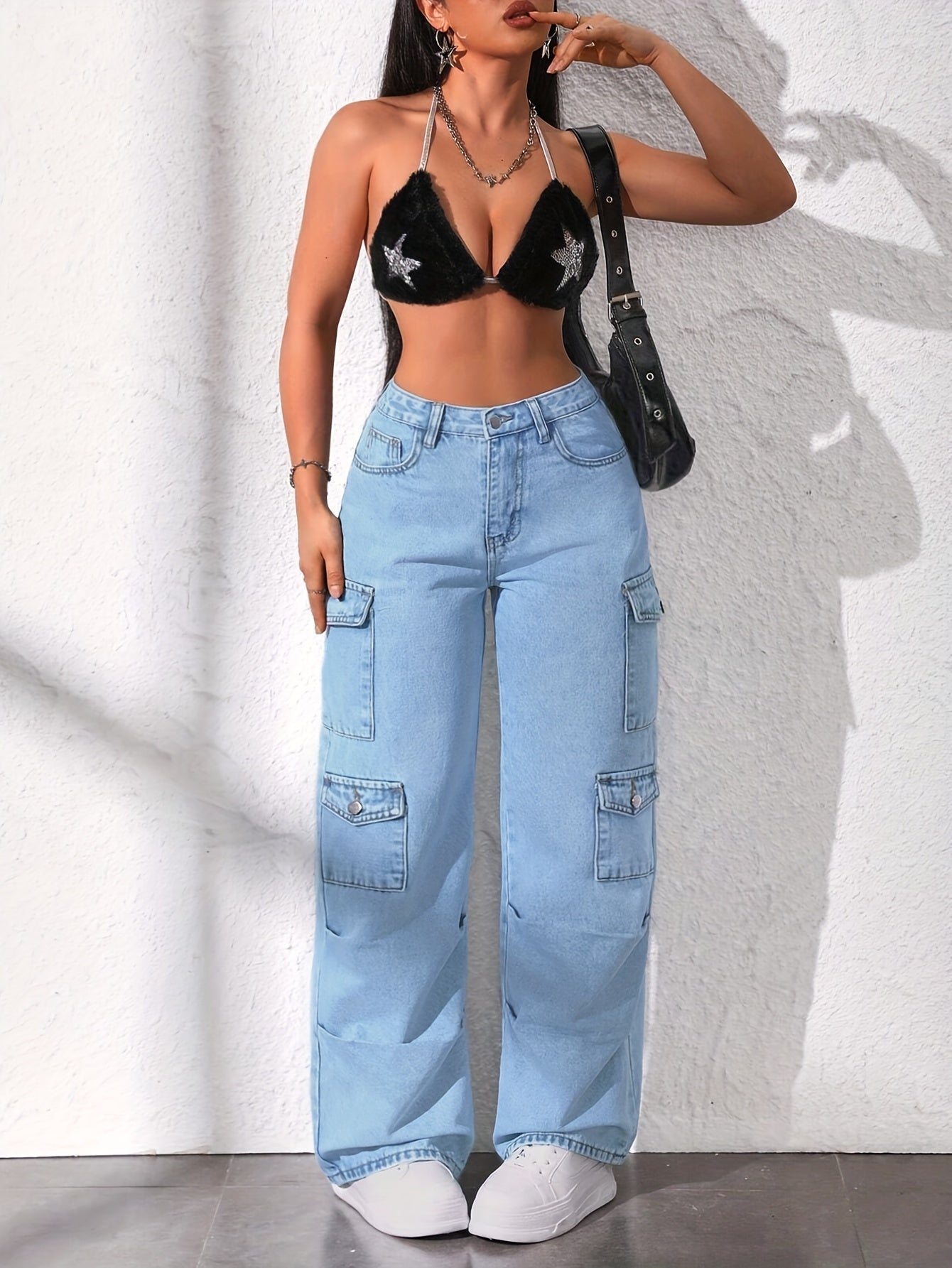 Boutique Wide-Leg Jeans for Easy Styling with Denim Look