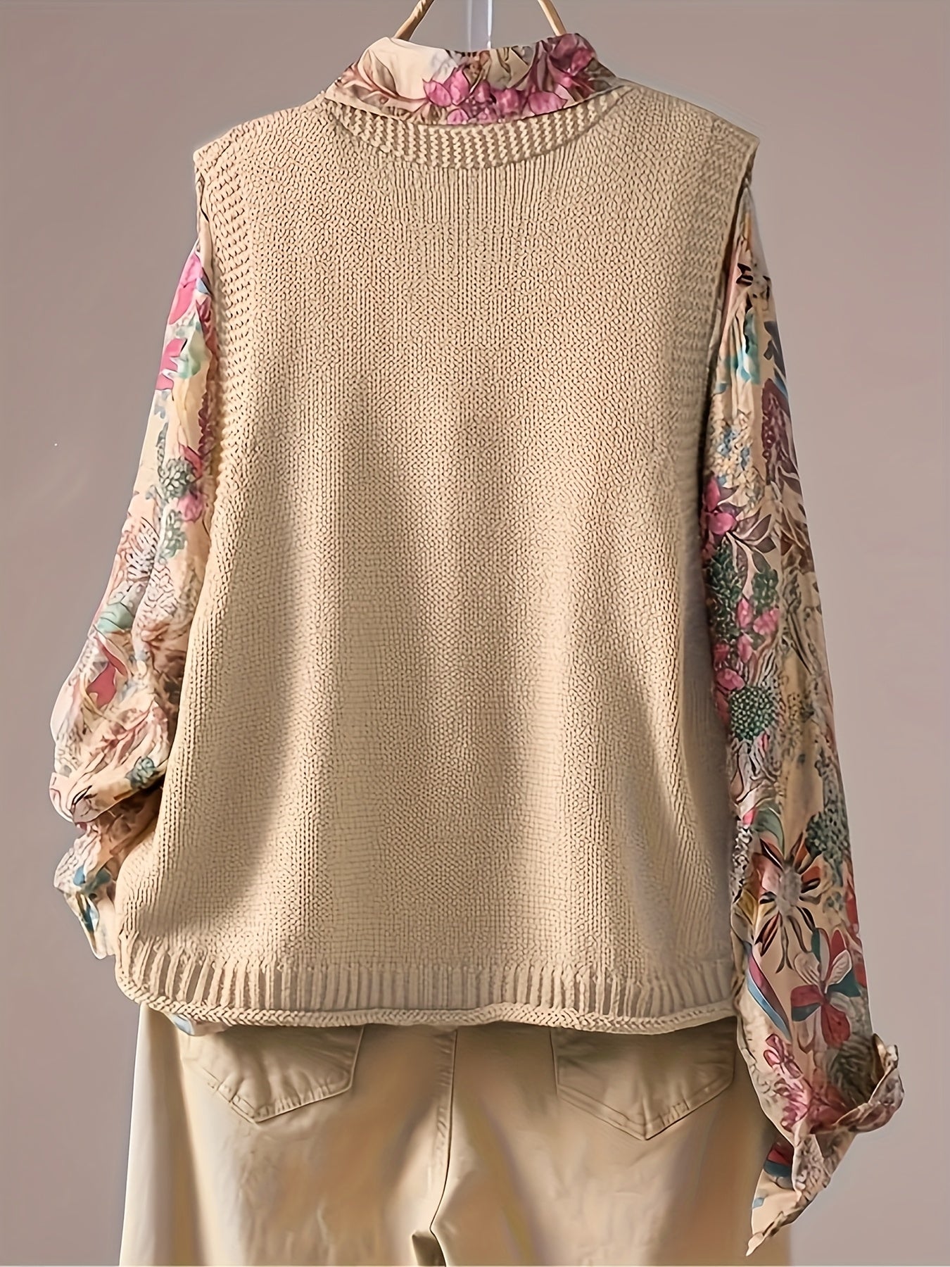 Boutique Hooded Jacket for Easy Styling with Floral Print
