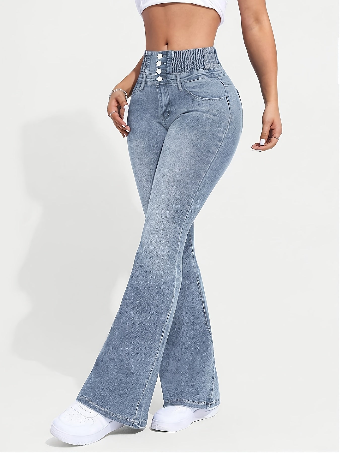 Flare Jeans for Polished Boutique Outfits with Denim Look