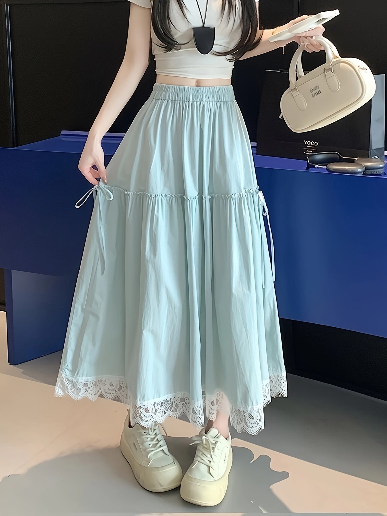 Modern Women’s Skirt for Fresh Wardrobe Looks with Lace Detail