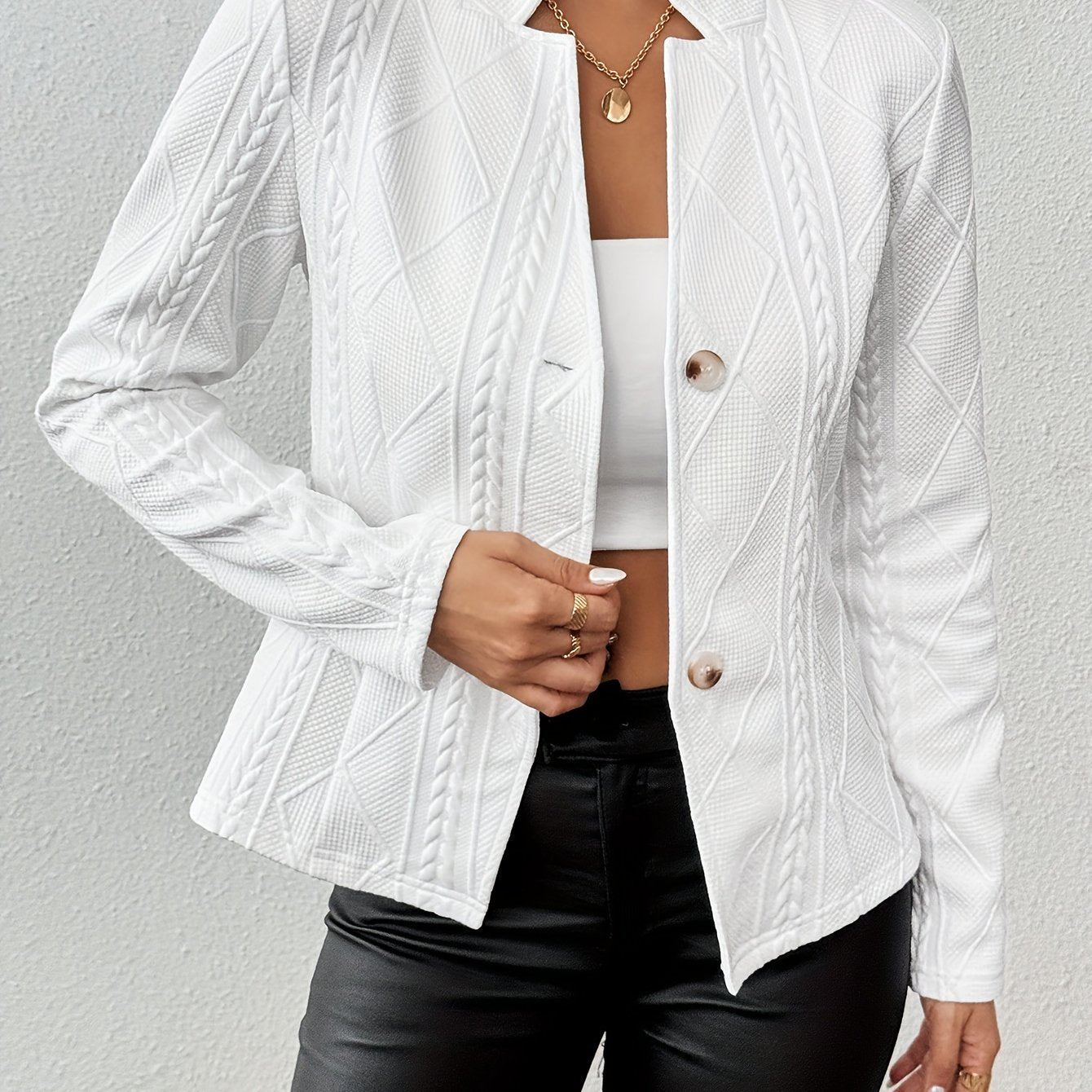 Tailored Blazer with a Refined Everyday Fit with Long Sleeves