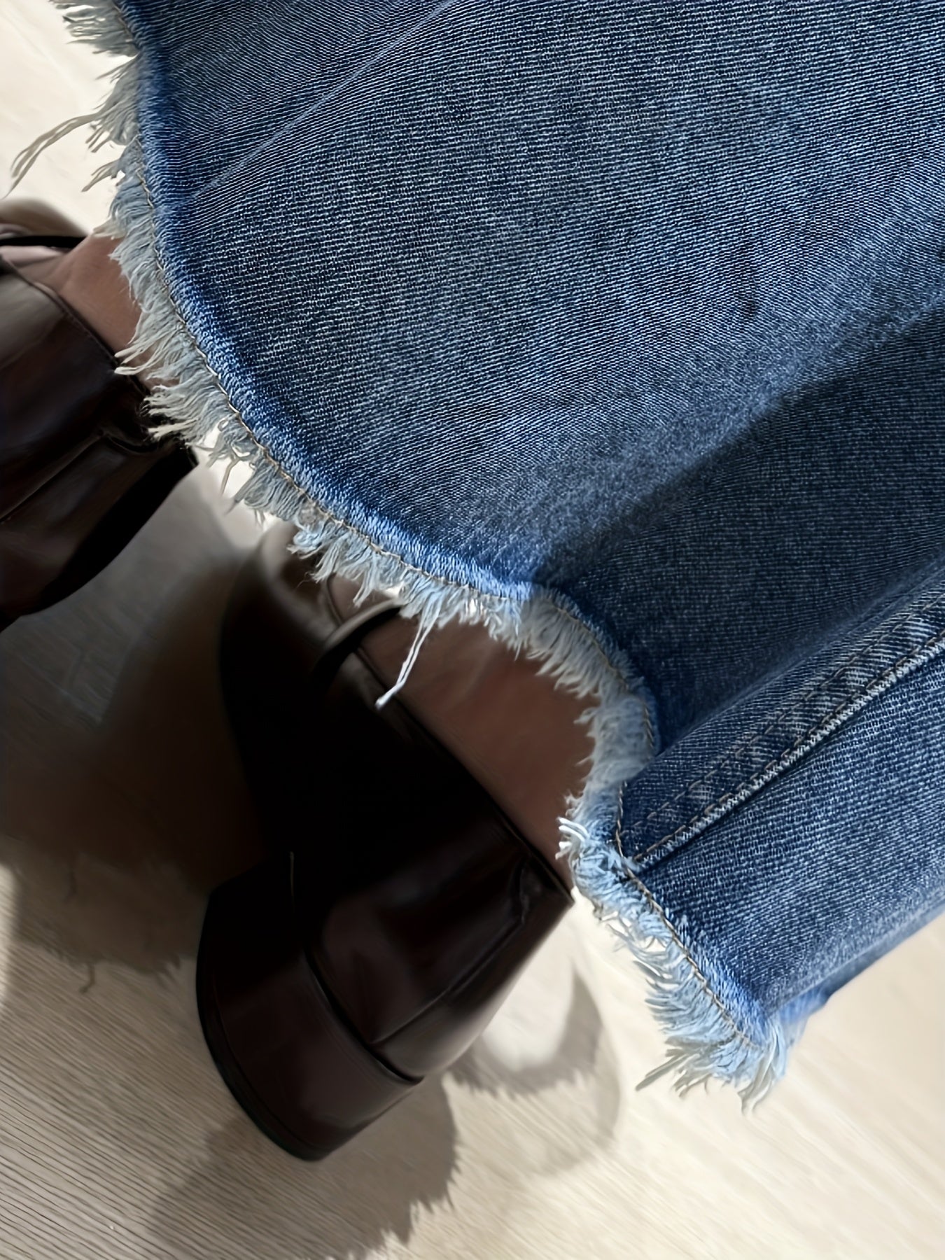 Boutique Denim Skirt for Easy Styling with Denim Look