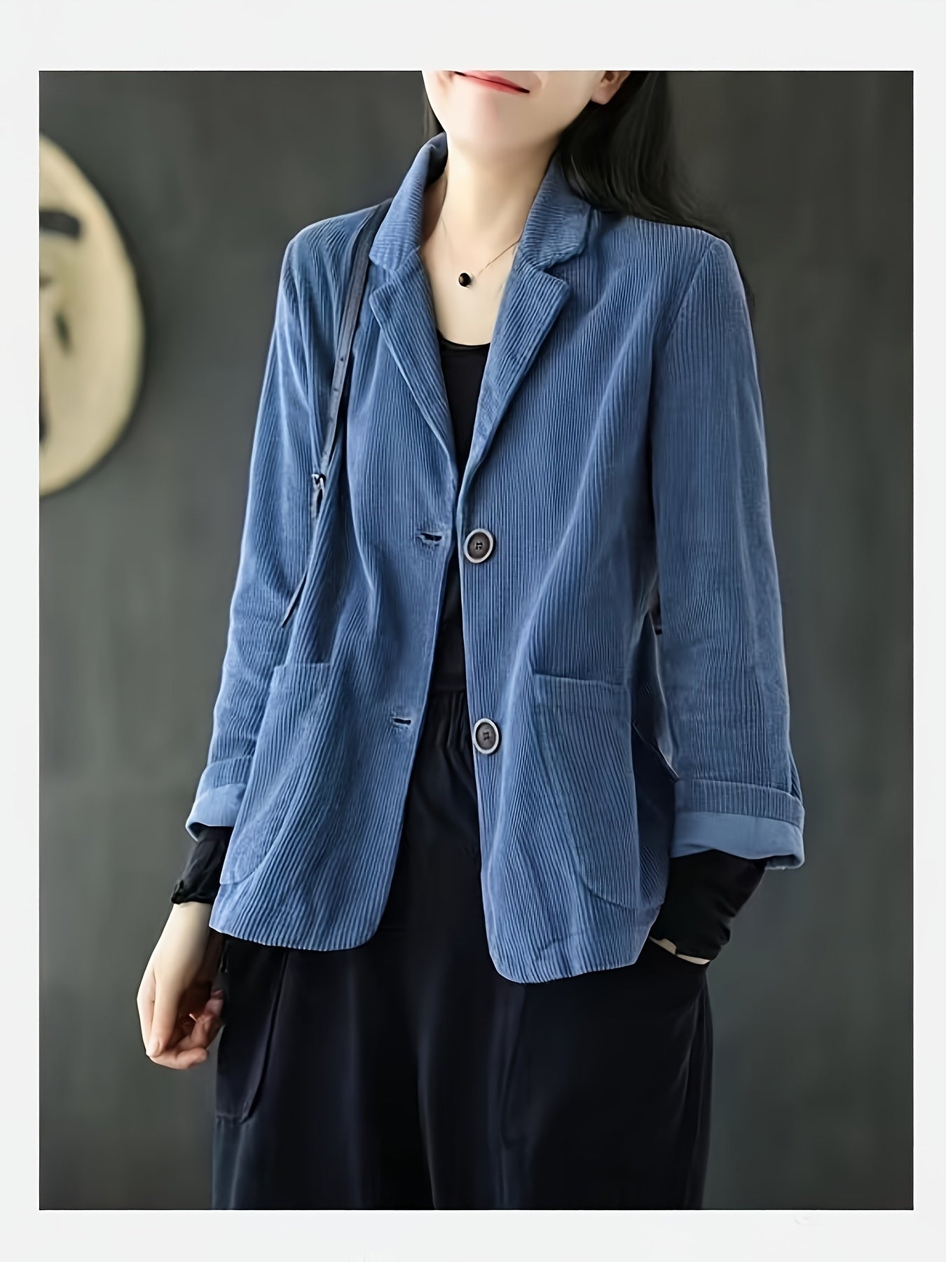 Modern Tailored Blazer for Fresh Wardrobe Looks with Long Sleeves