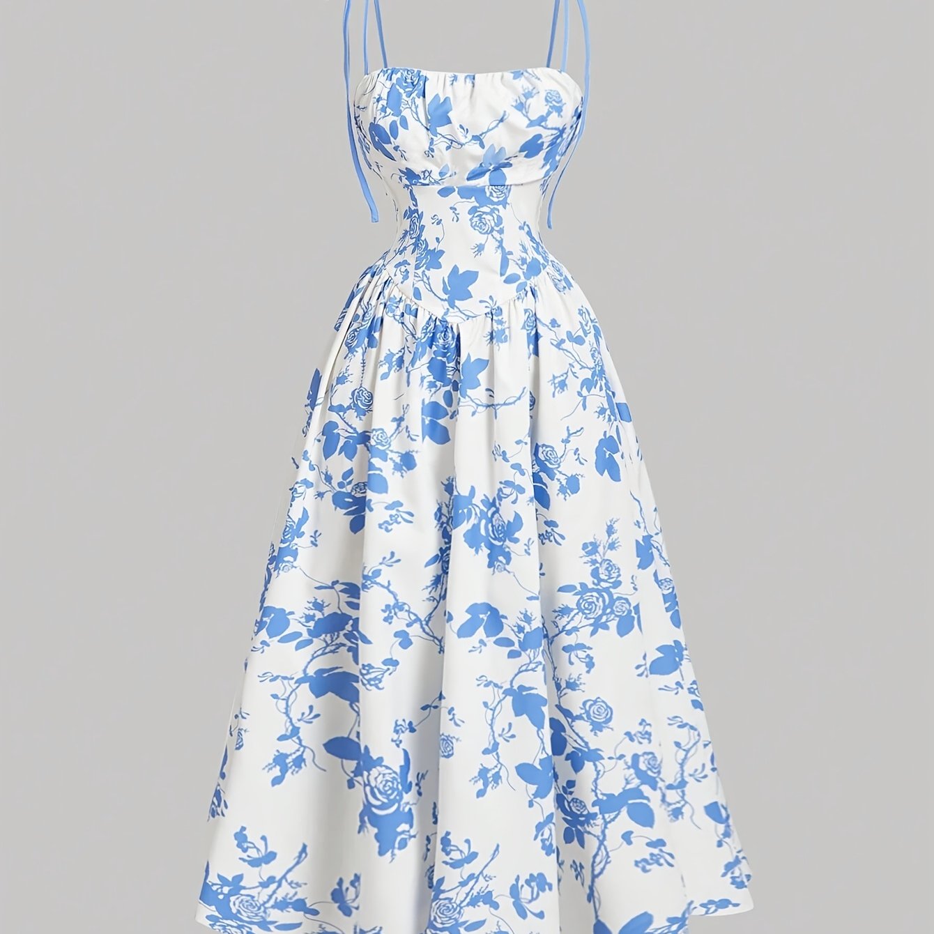 Floral Midi Dress with a Refined Everyday Fit with Floral Print