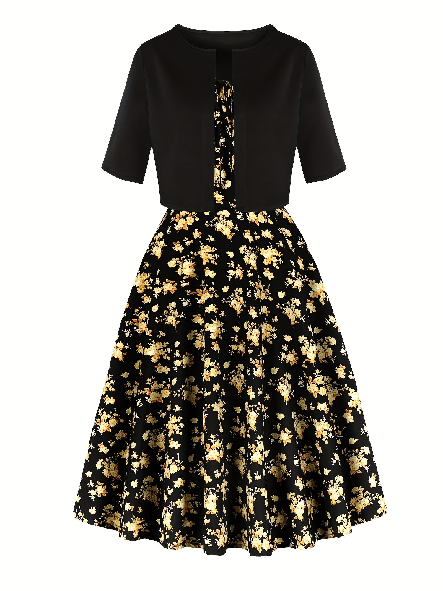 Floral Skirt for Polished Boutique Outfits with Floral Print