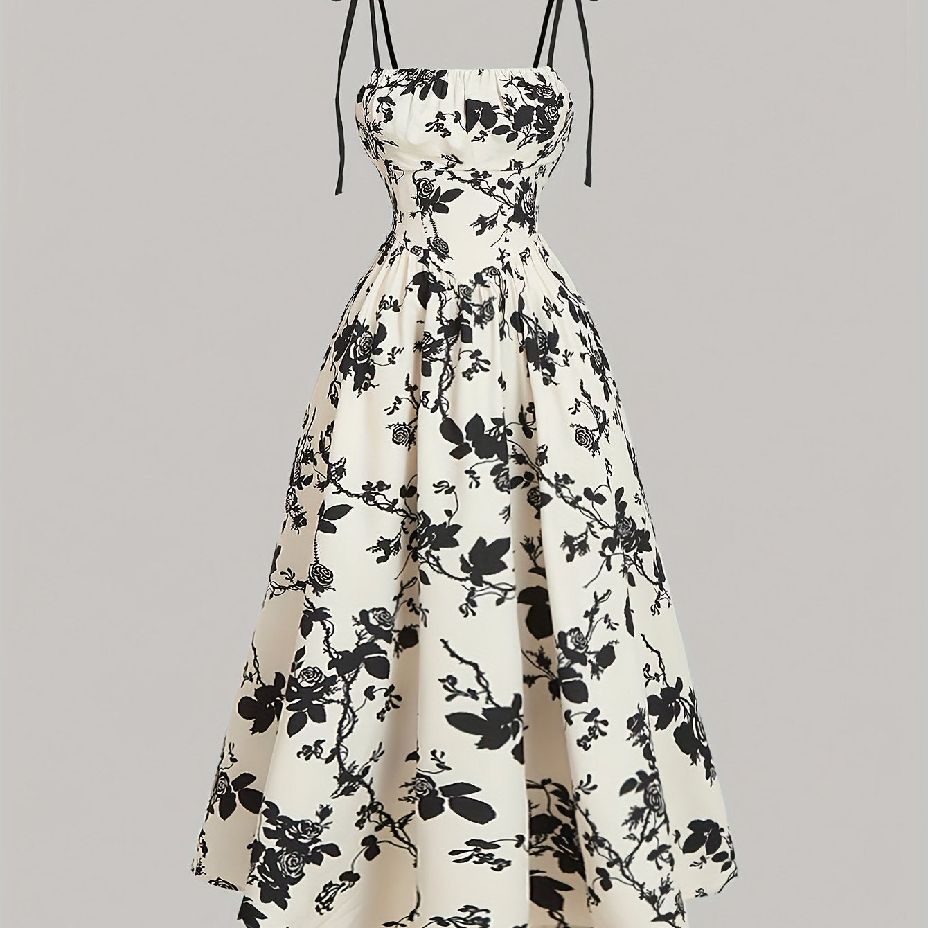 Floral Midi Dress with a Refined Everyday Fit with Floral Print