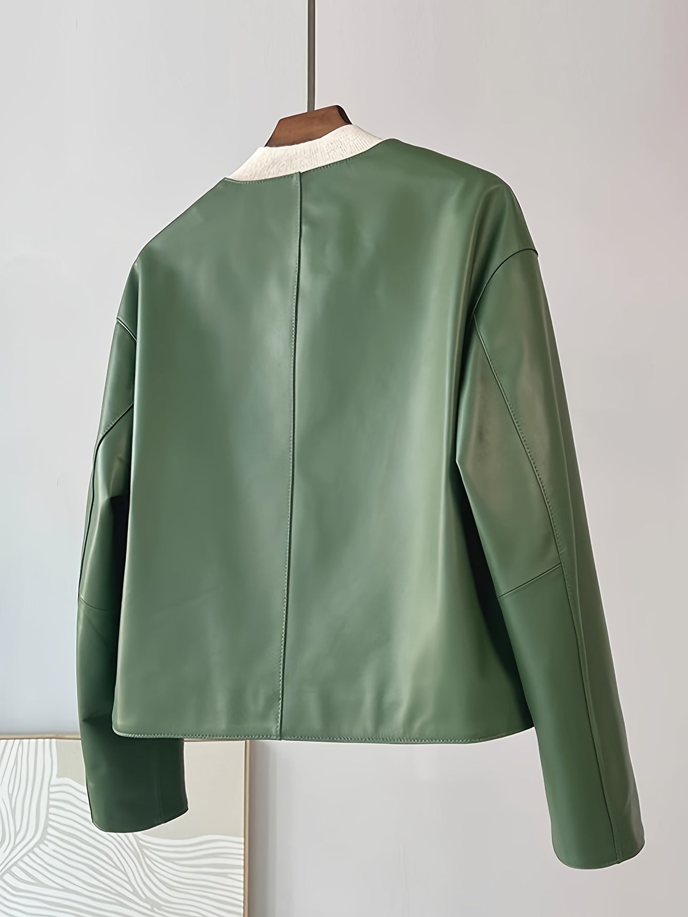 Modern Faux Leather Jacket for Fresh Wardrobe Looks with Faux Leather Finish