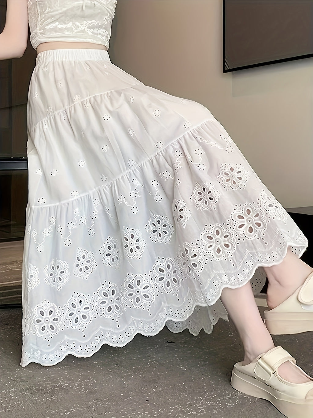 Women’s Skirt for Polished Boutique Outfits with High Waist