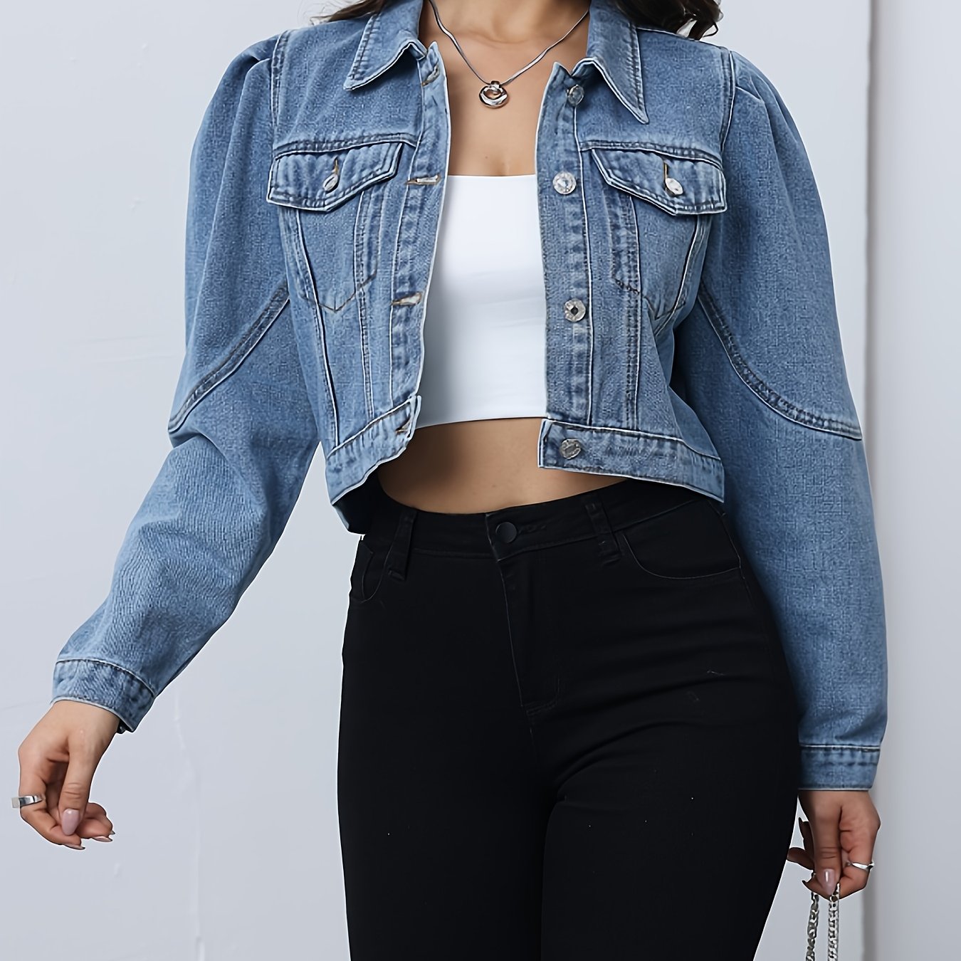 Boutique Denim Jacket for Easy Styling with Denim Look