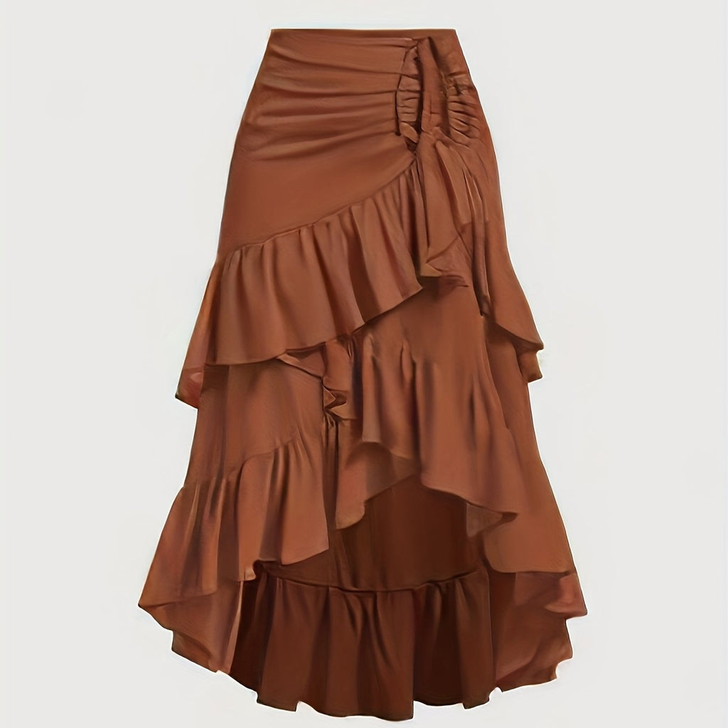 Boutique Women’s Skirt for Easy Styling with Ruffled Detail
