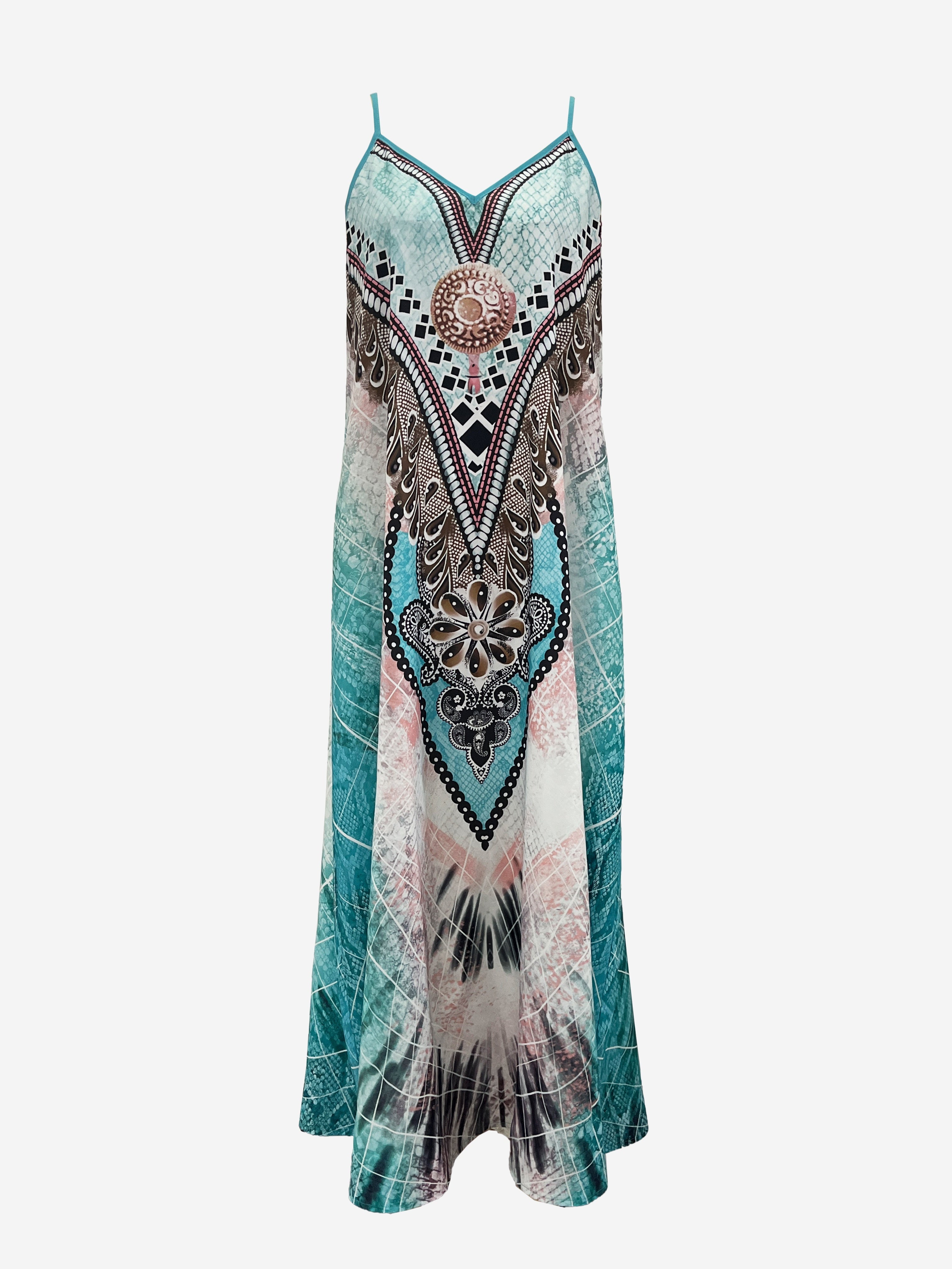 Maxi Dress for Polished Boutique Outfits with V-Neckline