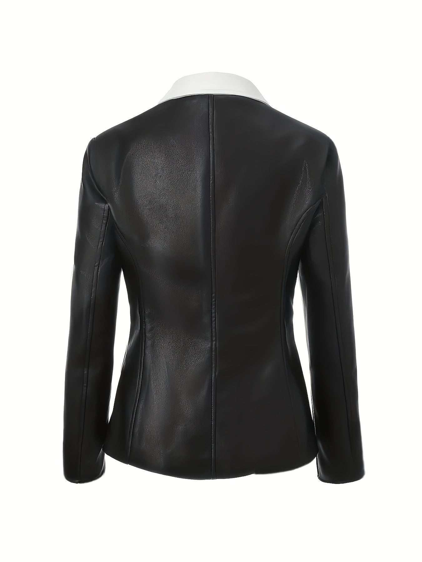Faux Leather Moto Jacket with a Refined Everyday Fit with Faux Leather Finish