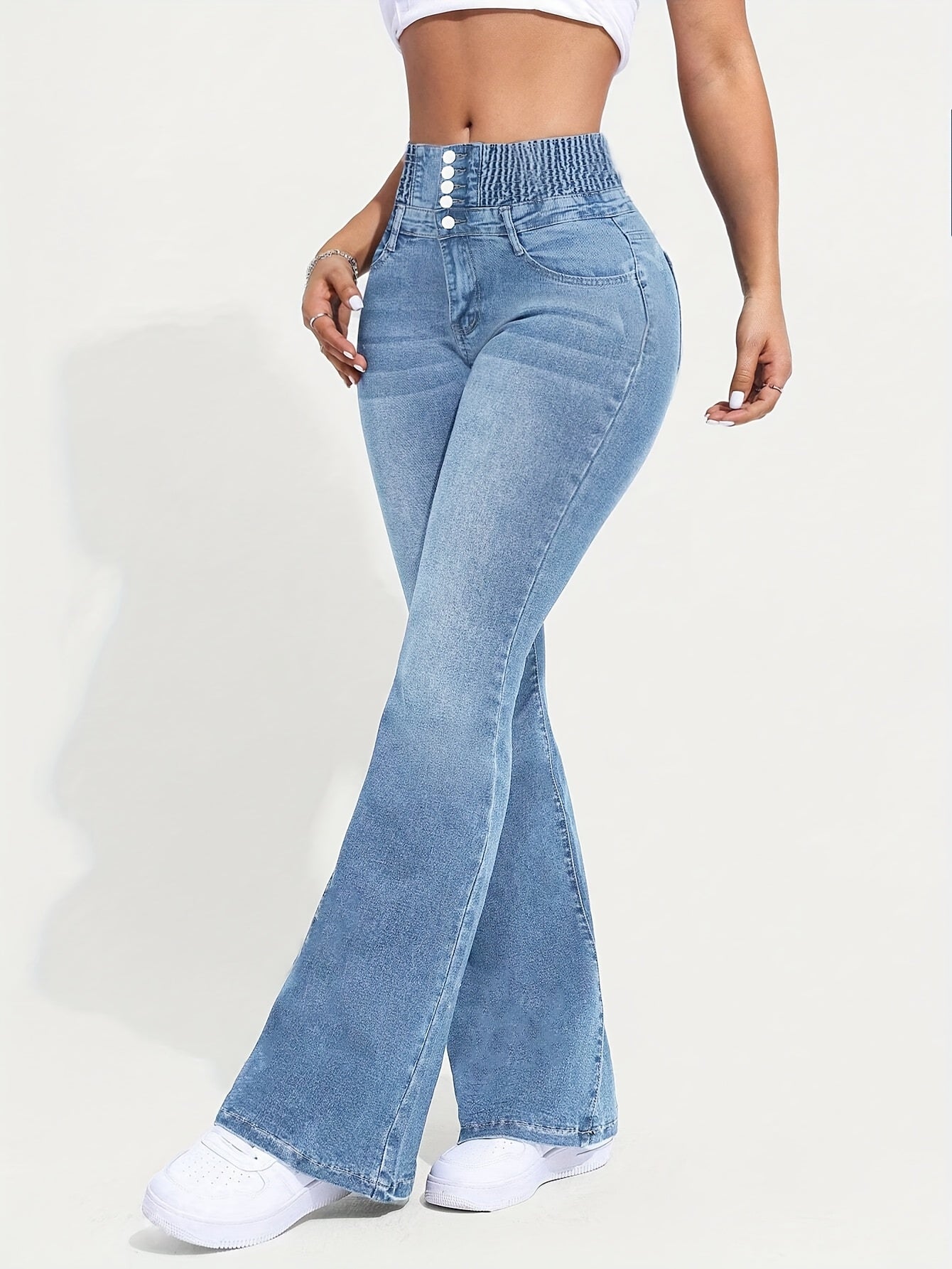 Flare Jeans for Polished Boutique Outfits with Denim Look