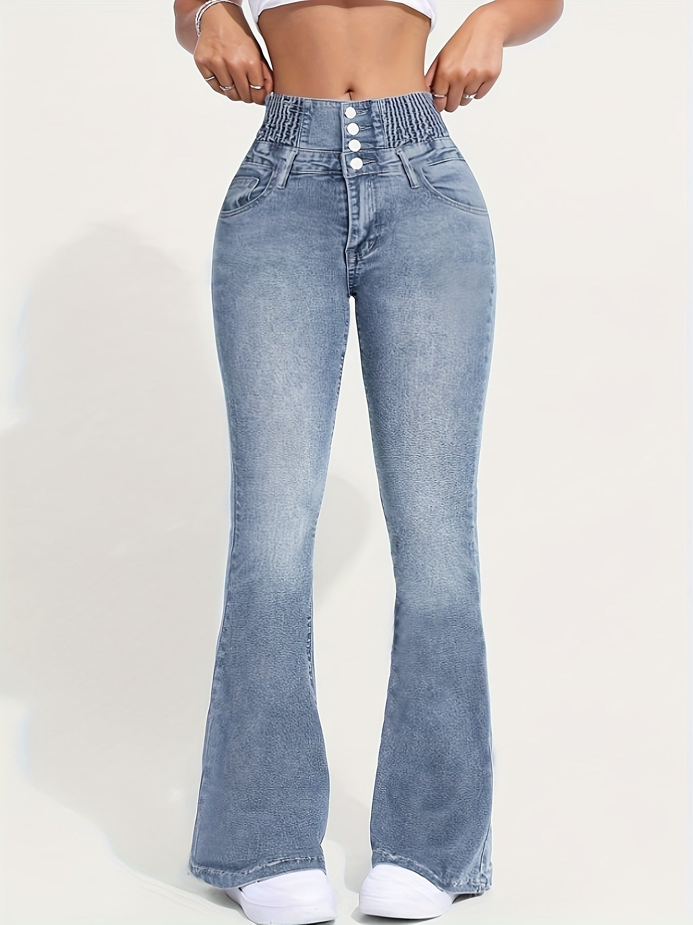 Flare Jeans for Polished Boutique Outfits with Denim Look