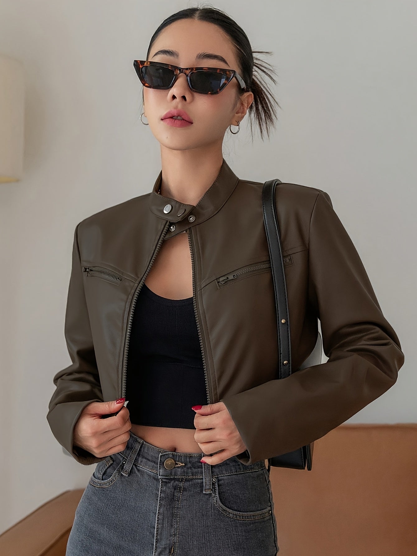 Faux Leather Jacket for Polished Boutique Outfits with Easy Styling