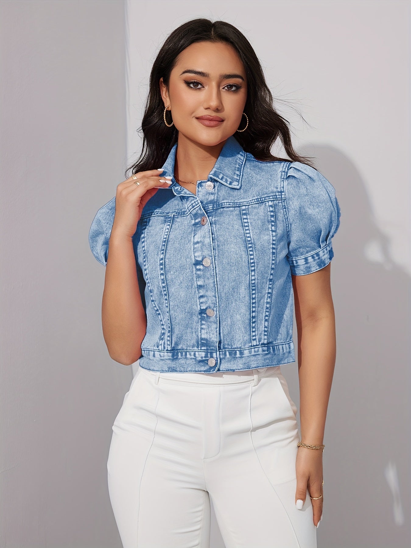Boutique Denim Jacket for Easy Styling with Denim Look