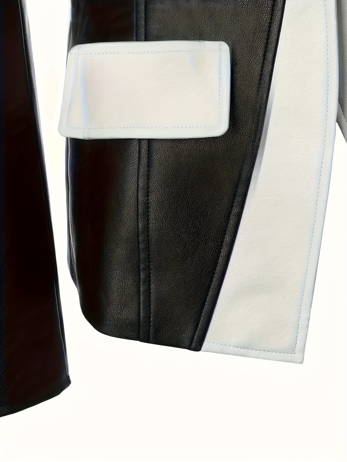 Faux Leather Moto Jacket with a Refined Everyday Fit with Faux Leather Finish
